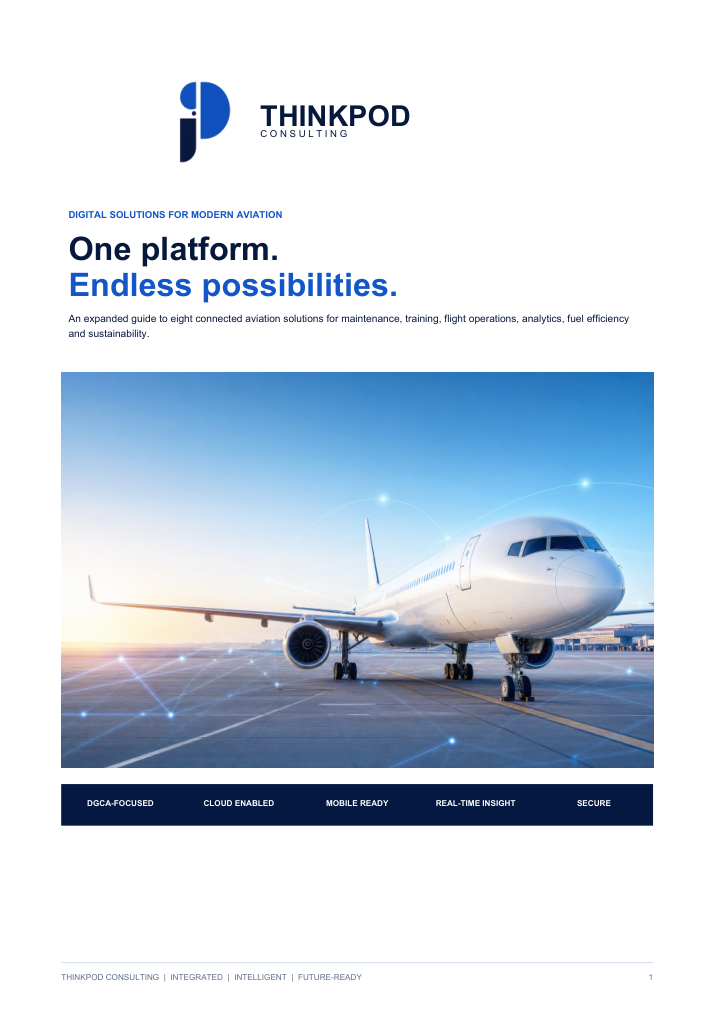 Cover of the ThinkPOD Course Offerings Brochure